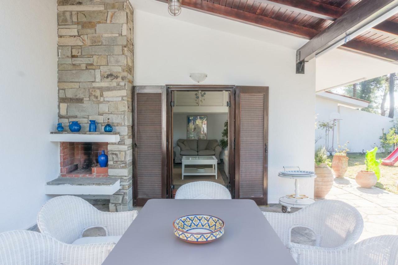 Villa Aurora In Sani With Garden And Pool Exterior foto