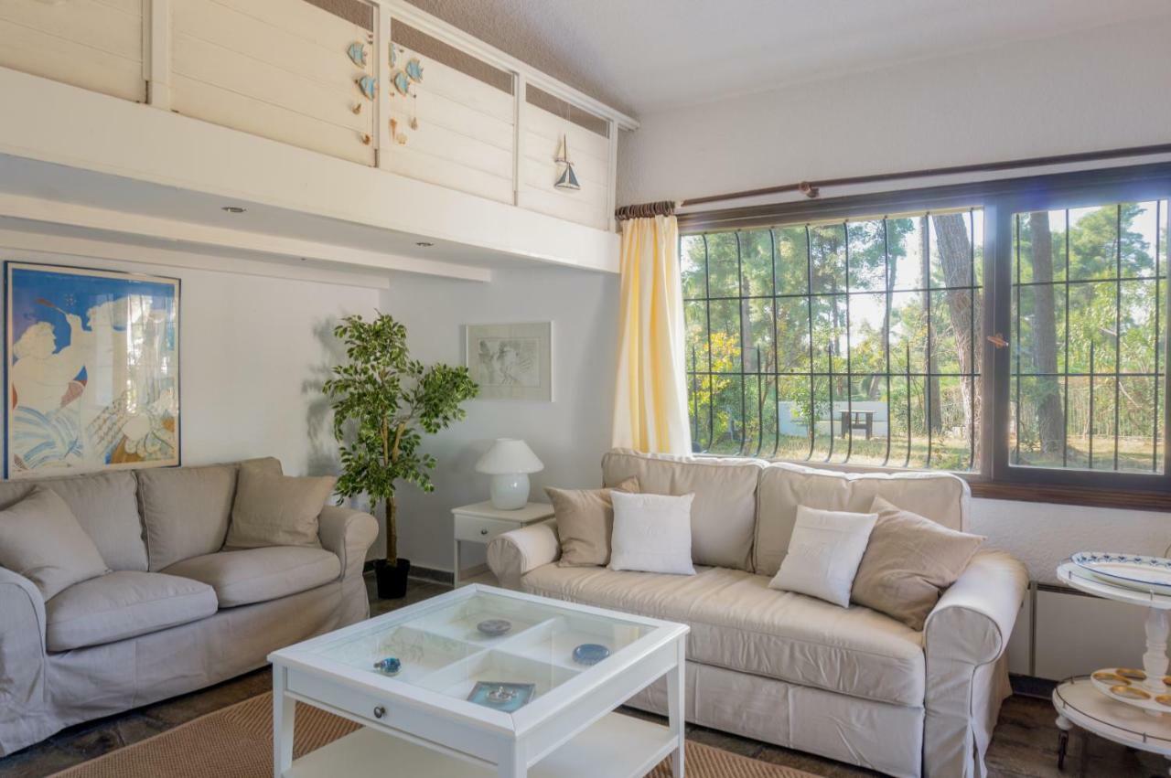 Villa Aurora In Sani With Garden And Pool Exterior foto